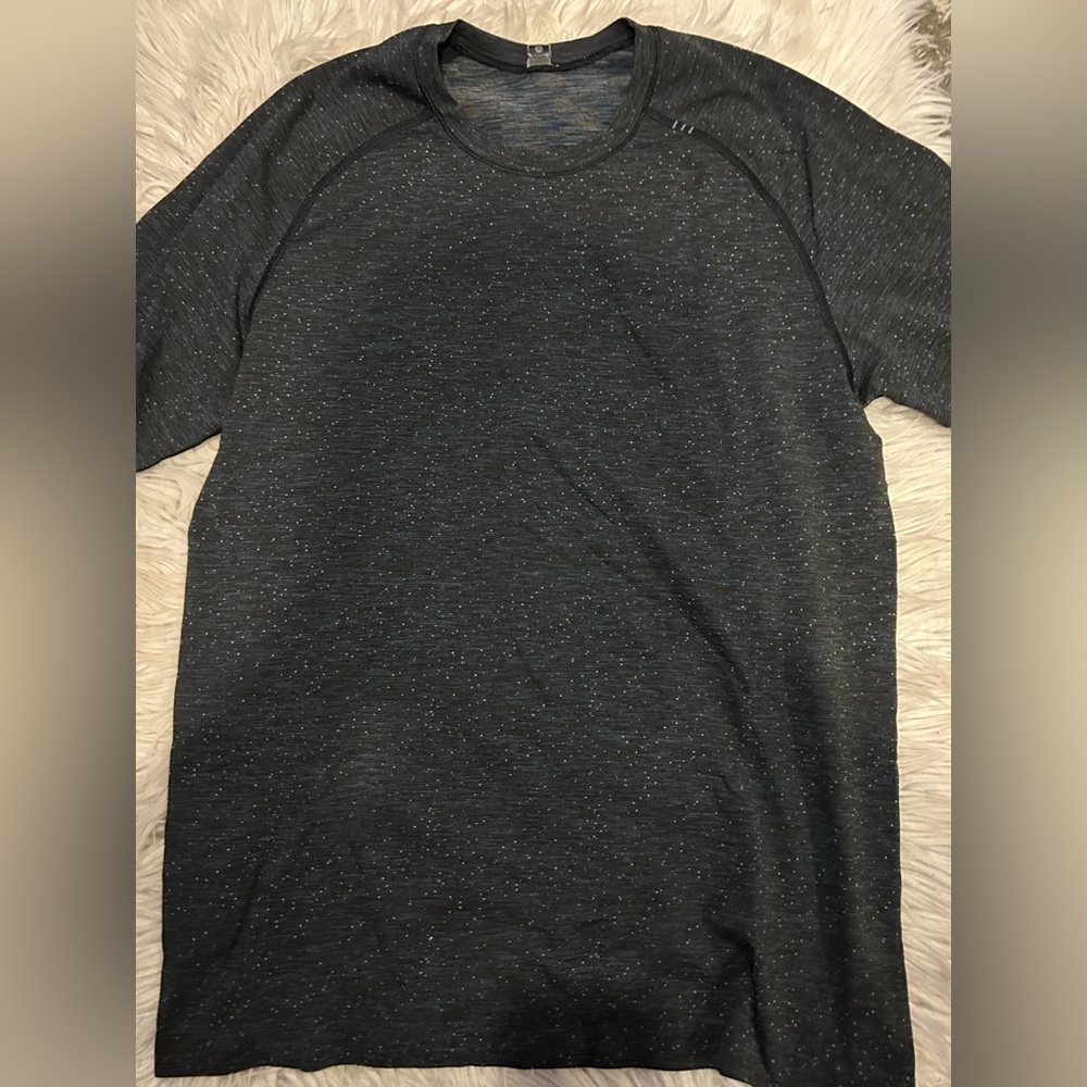 🖤Men's Lululemon Black Speckled Metal Vent Tech Shirt (M)